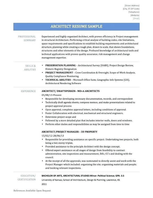 Architecture Cv How To Write The Best One Cv Politan